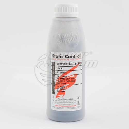 Монохромен тонер в бутилкаBR1110T60-TS-SCC - 60 гр. 1000 копия, доставчик Static Control предназначен за TK-1248