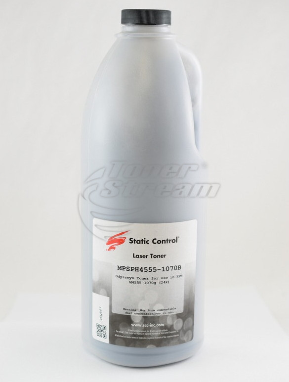 Монохромен тонер в бутилкаHP4555T1070-SCC - 1070 гр. 24000 копия, доставчик Static Control предназначен за Cartridge 039