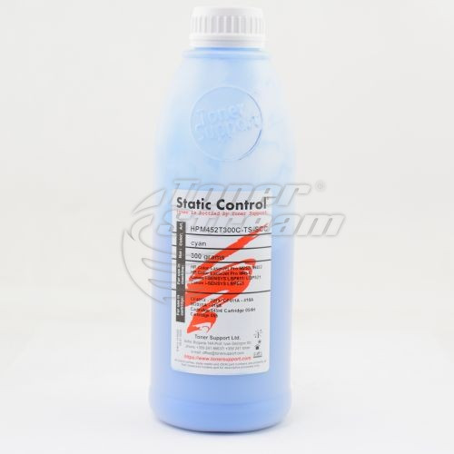Цветен тонер в бутилкаHPM452T300C-TS-SCC - 300 гр. циан, доставчик Static Control предназначен за CF411A - 410A