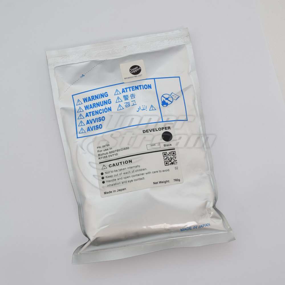Developer MIN600D760-CET 760 gr. 250000 copies monochrome, suppliеr CET Group, for use in Bizhub 600 - image 1