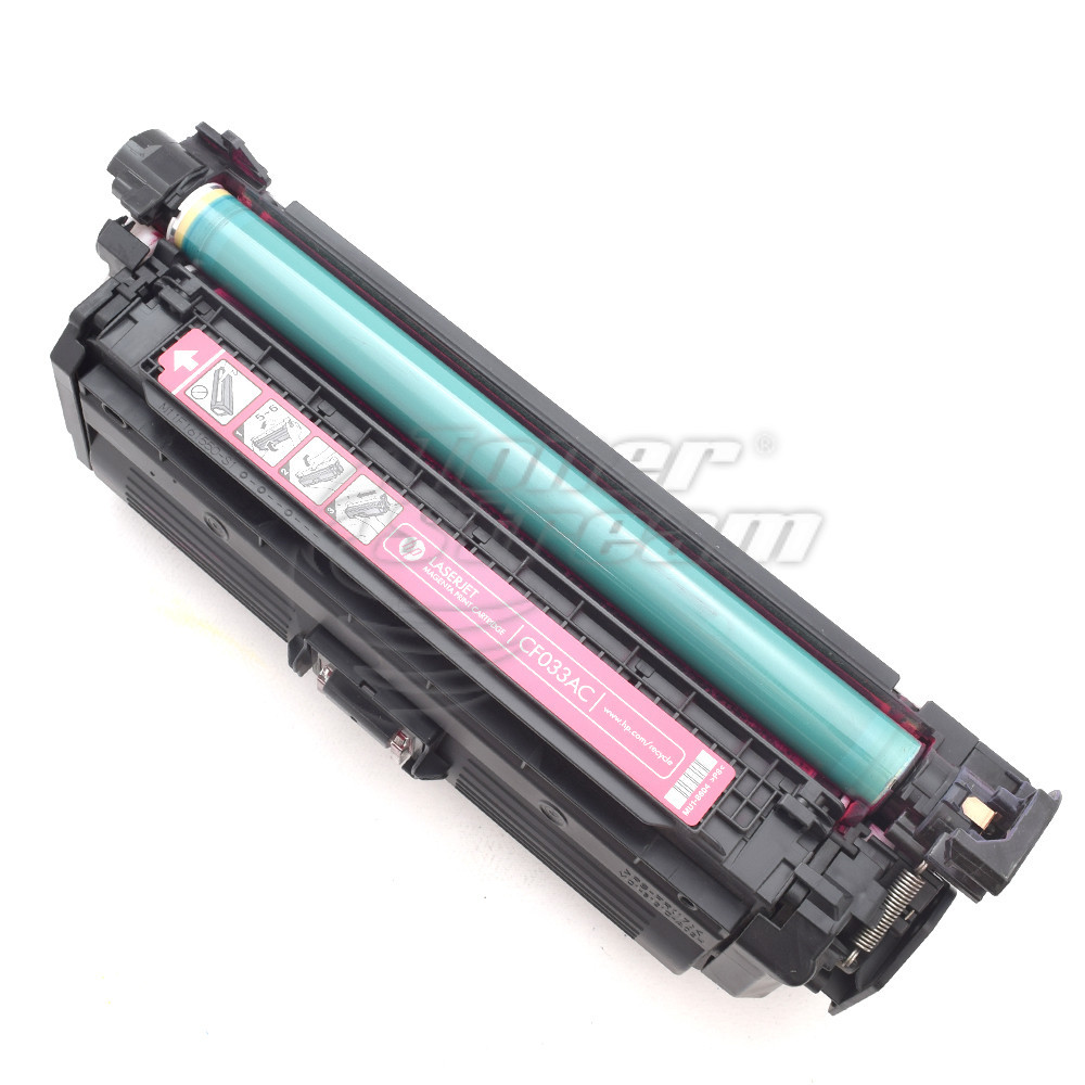 Нова оригинална тонер касета Hewlett-Packard CF033A - 646A- 12500 копия, магента, предназначена за Color LaserJet CM4540 MFP