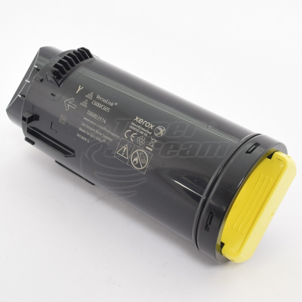 Тонер касета Xerox 106R03914- 10100 копия, жълта, предназначена за VersaLink C600