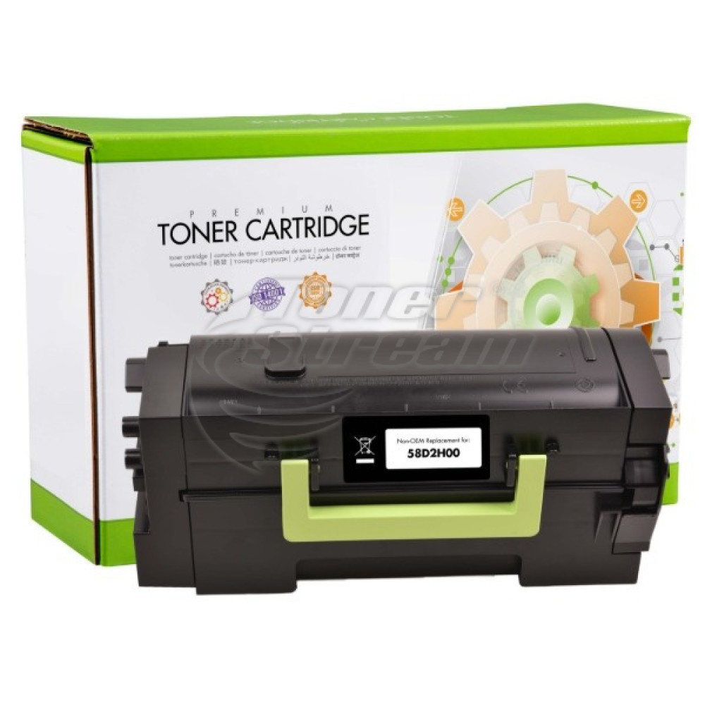 Compatible Static Control toner cartridge Lexmark 58D2H00- 15000 copies, monochrome, for use in MS725
