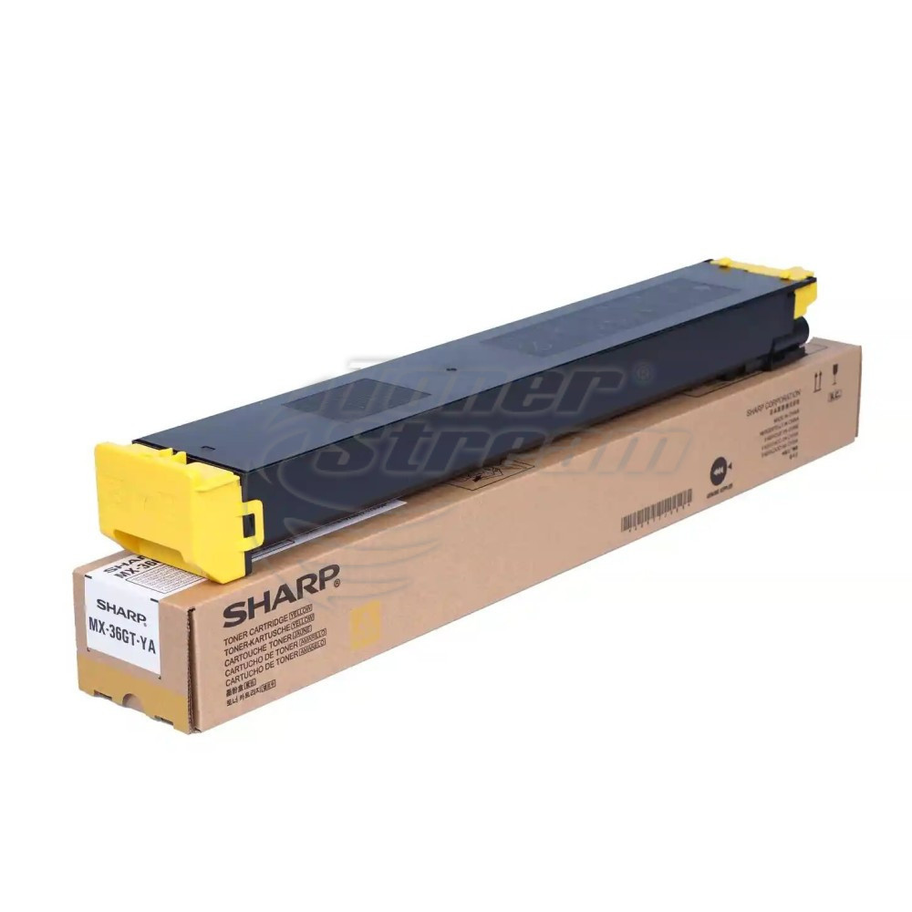 Нова оригинална тонер касета Sharp MX-36GTYA- 15000 копия, жълта, предназначена за MX-2610