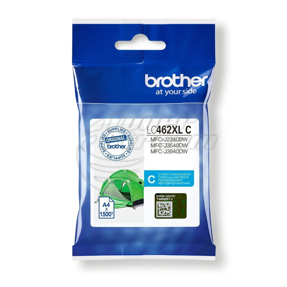 Ink Cartridge - LC462XLCINK - OEM 1500 copies, cyan, suppliеr Brother for use in MFC-J2340