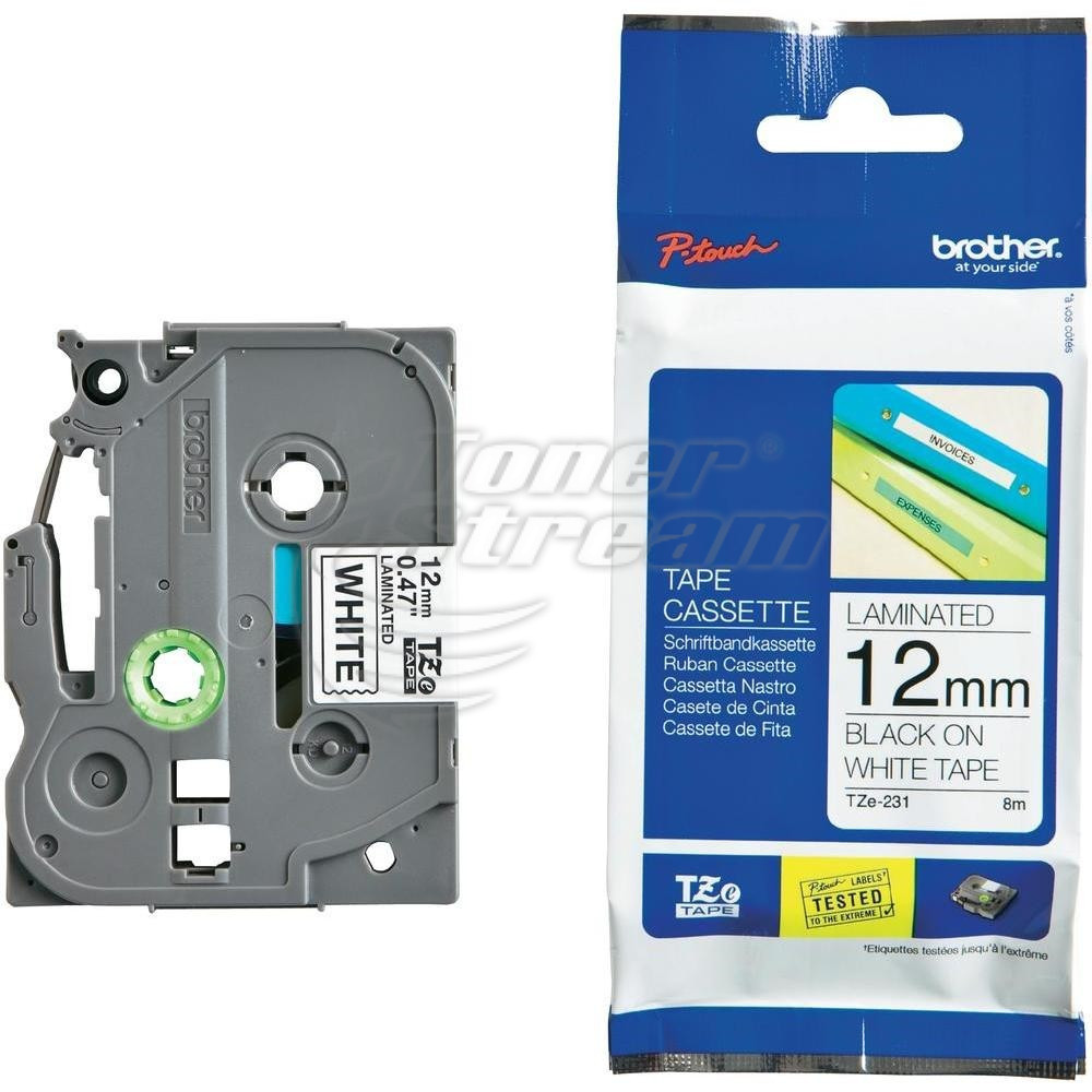 Термо етикет LABEL12/8-OEM, бял, доставчик Brother предназначен за PT-P300BT