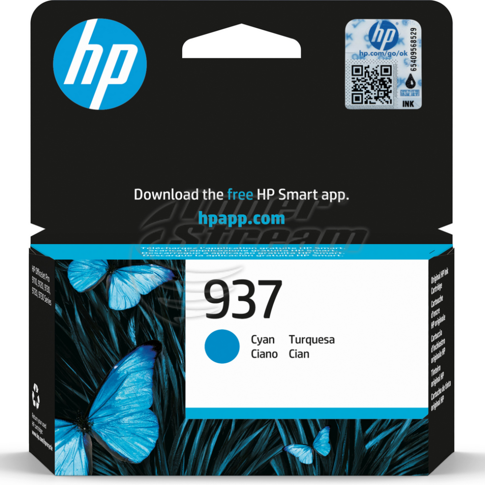 Мастилница - HP937INKC-OEM , циан, доставчик Hewlett-Packard предназначен за OfficeJet Pro 9110b