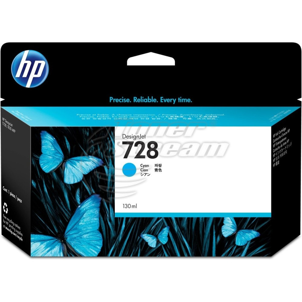 Мастилница - HP728INKC-ОЕМ 130ml копия, циан, доставчик Hewlett-Packard предназначен за DesignJet T830