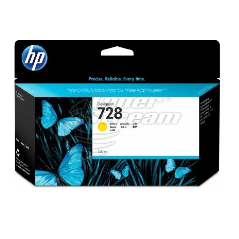Мастилница - HP728INKY-ОЕМ 130ml копия, жълта, доставчик Hewlett-Packard предназначен за DesignJet T830
