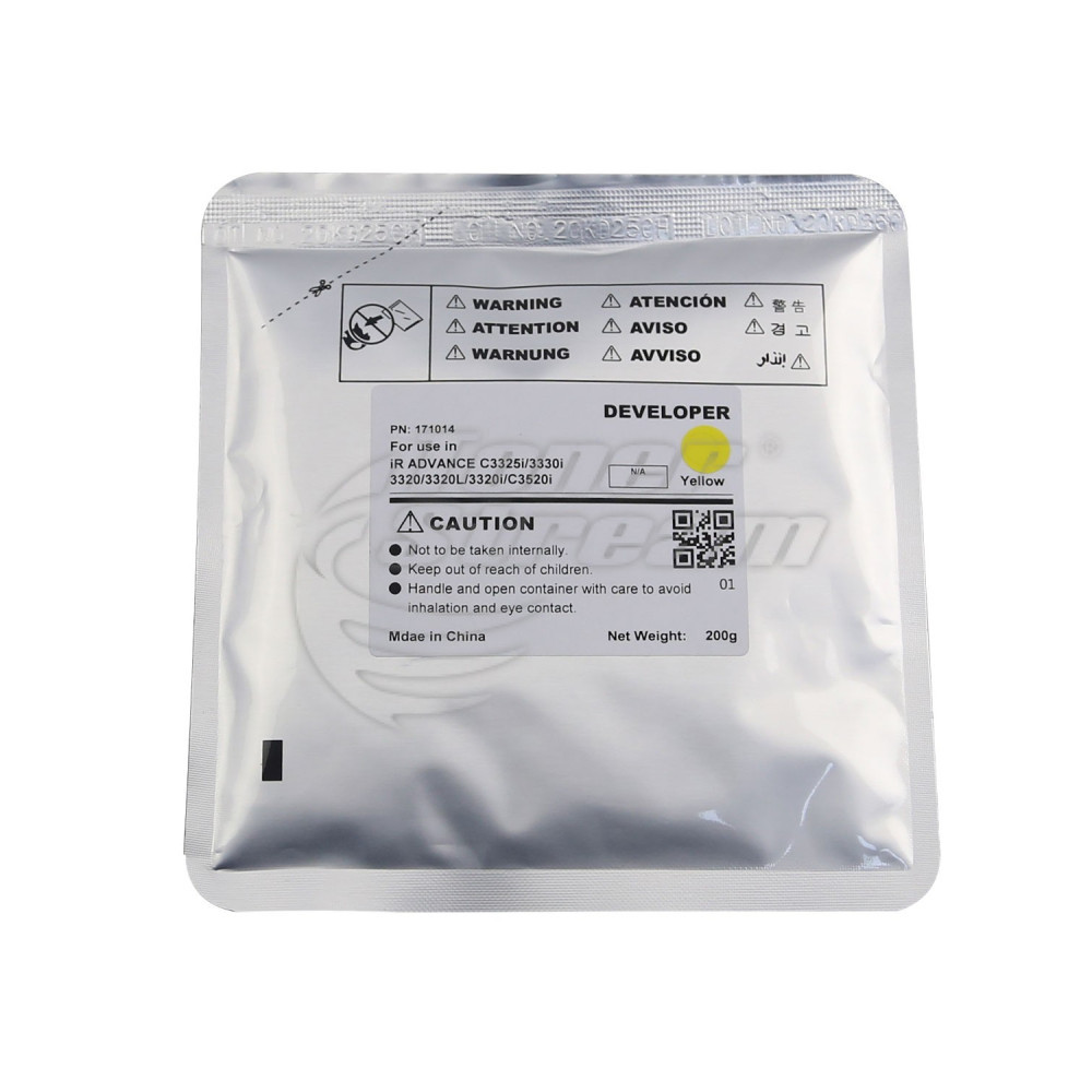Девелопер CANC3330D200Y-CET 200 гр. жълт, доставчик CET Group, предназначен за FM1-B264-020 ImageRUNNER ADVANCE C3330