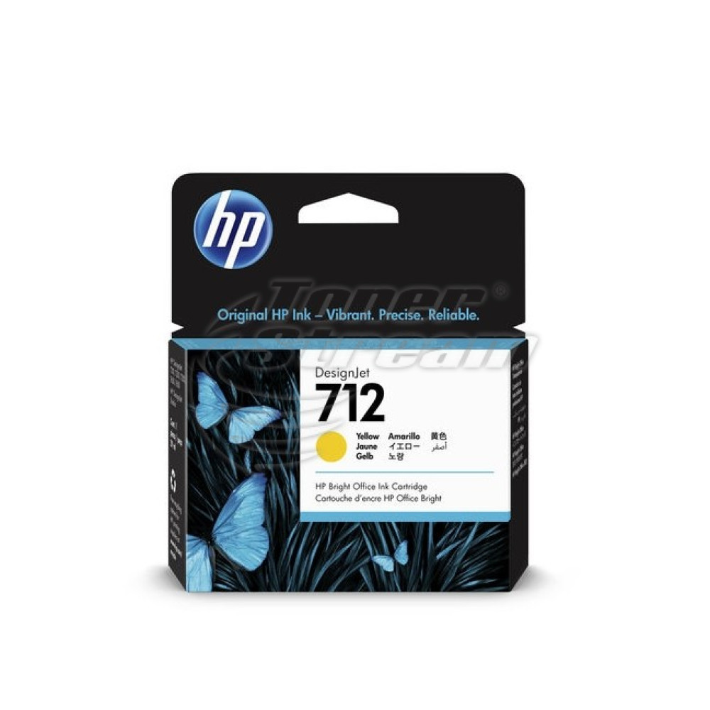 Мастилница - HP712INKY-OEM , жълта, доставчик Hewlett-Packard предназначен за DesignJet T230