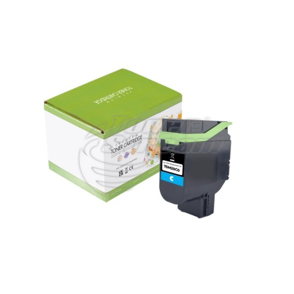 Compatible Static Control toner cartridge Lexmark 75M20C0- 2000 copies, cyan, for use in CS531 - Image 1