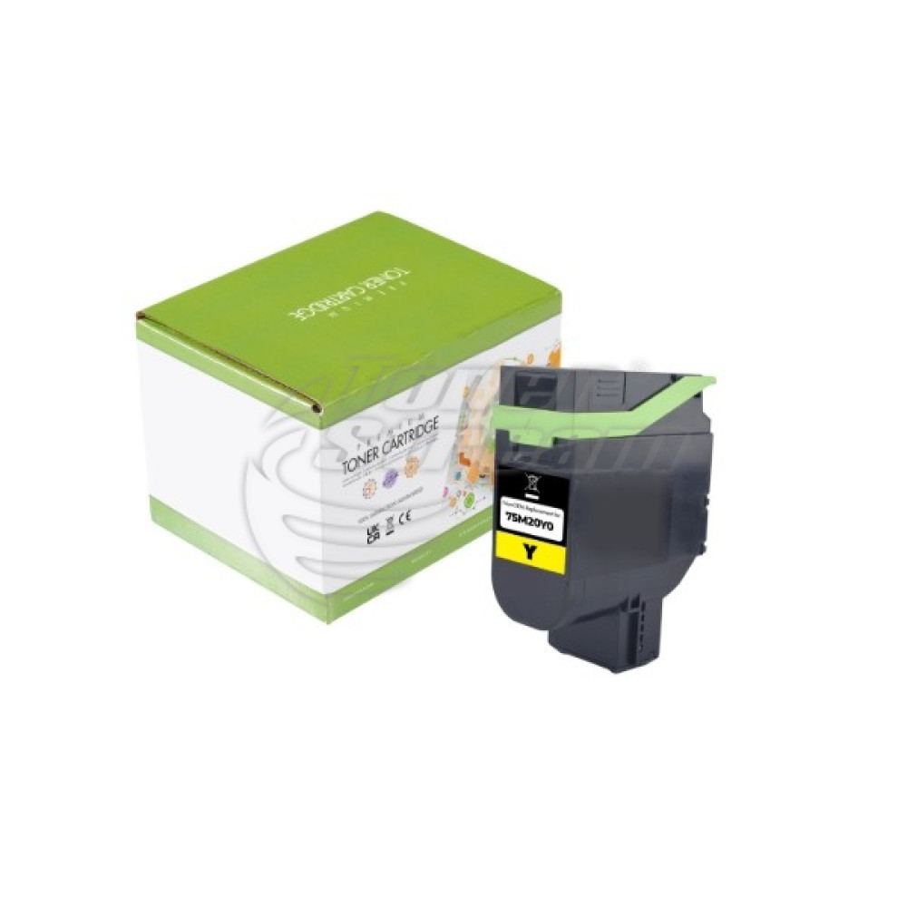 Compatible Static Control toner cartridge Lexmark 75M20Y0- 2000 copies, yellow, for use in CS531 - Image 1