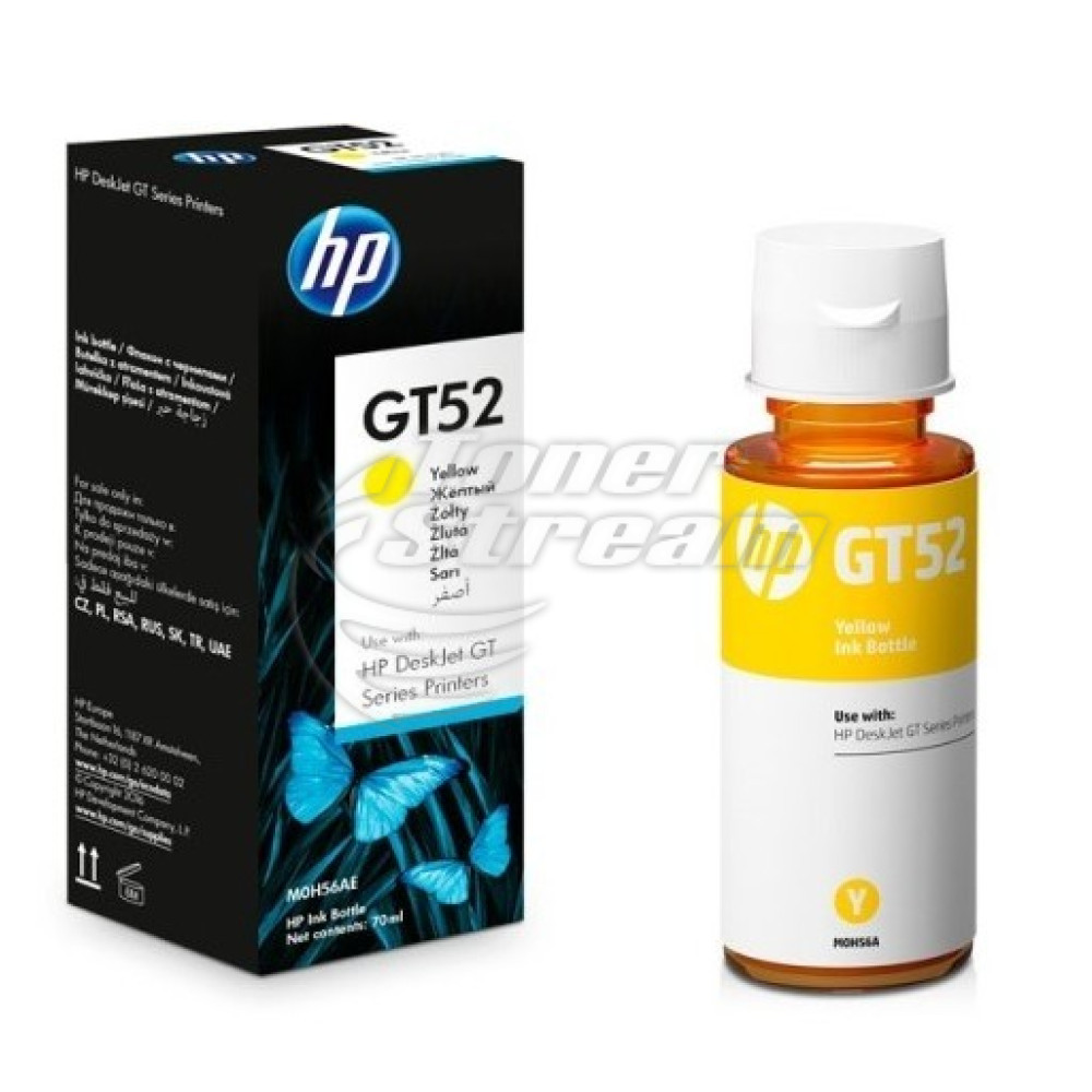Ink in bottle - HPGT52Y-OEM , yellow, suppliеr Hewlett-Packard for use in Smart Tank 589