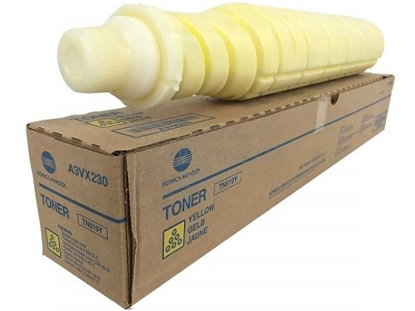 Нова оригинална тонер касета Konica/Minolta TN-619Y- 71000 копия, жълта, предназначена за Bizhub PRESS C1060 - Изображение 1