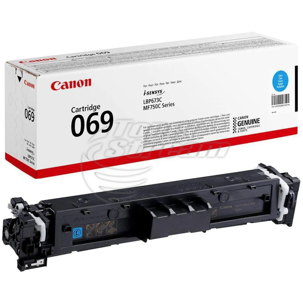 New original toner cartridge Canon Cartridge 069- 1900 copies, cyan, for use in i-SENSYS LBP673 - Image 1