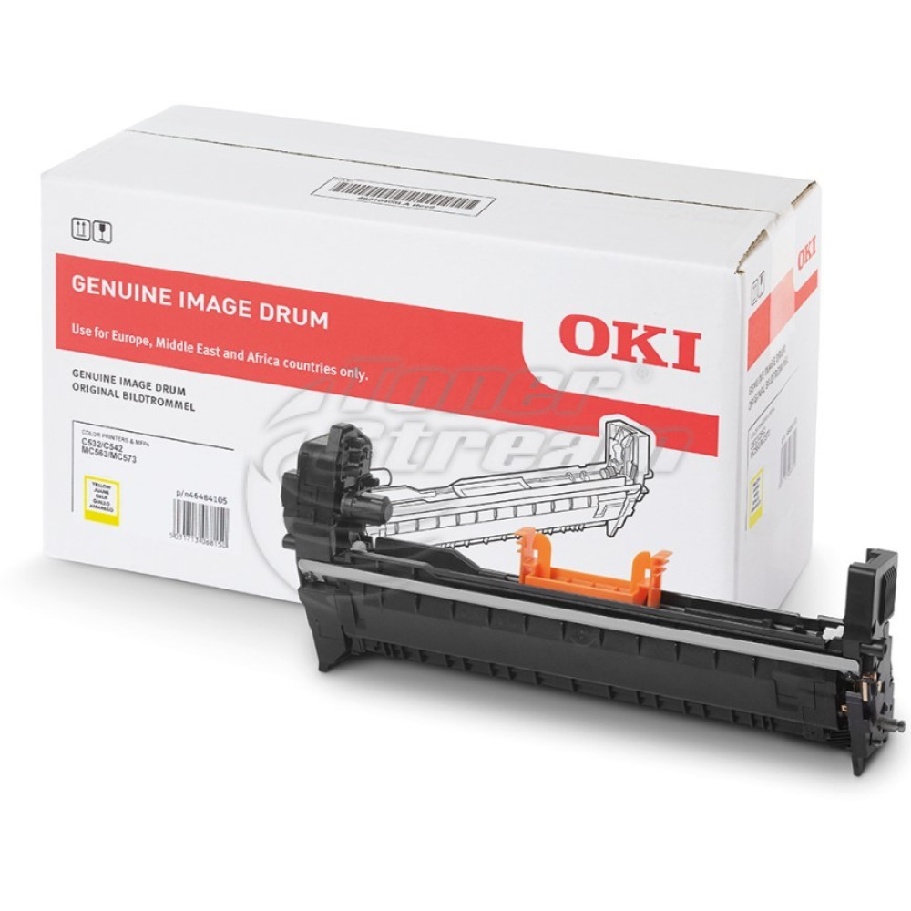 Барабанен модул OKI 46484105- 30000 копия, жълт, предназначена за C532