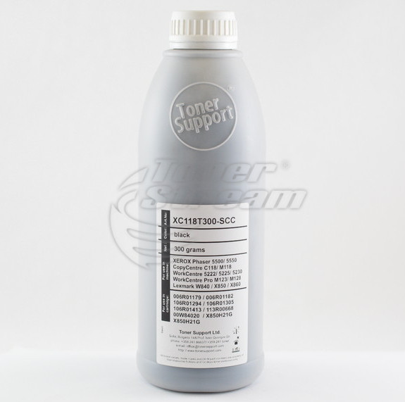 Монохромен тонер в бутилкаXC118T300-SCC - 300 гр. 11000 копия, доставчик Static Control предназначен за 006R01179