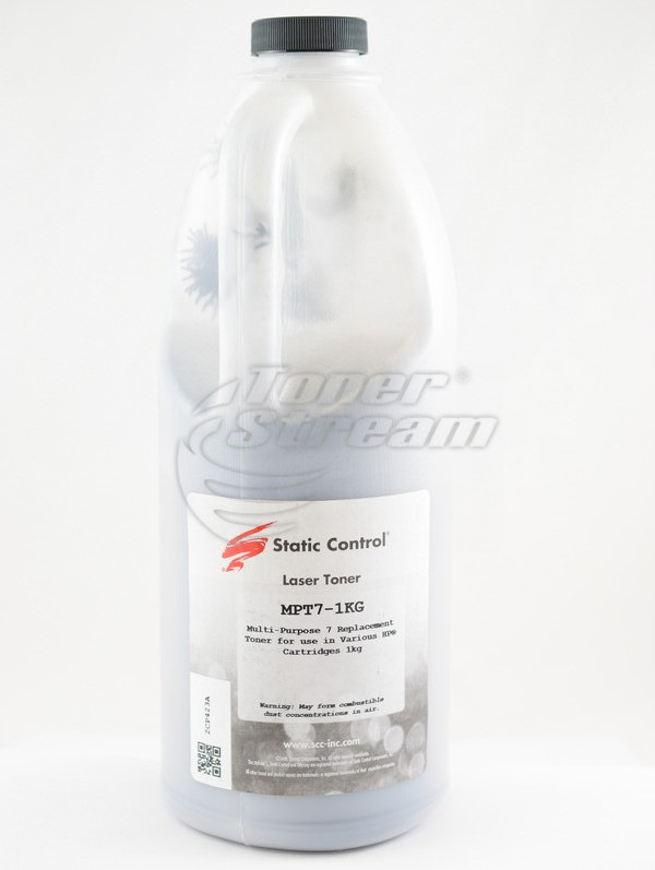 Монохромен тонер в бутилкаHP7MPT1KG-SCC - 1000 гр. , доставчик Static Control предназначен за W1420A - 142A