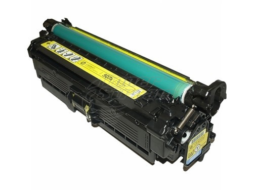 New original toner cartridge Hewlett-Packard CE402A - 507A- 6000 copies, yellow, for use in Color LaserJet Enterprise 500 M551