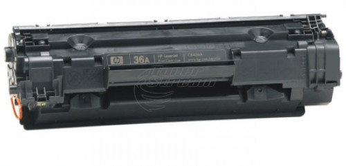 New original toner cartridge Hewlett-Packard CB436A - 36A- 2000 copies, monochrome, for use in LaserJet P1505