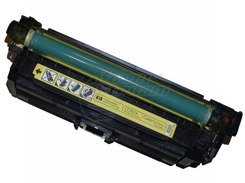 New original toner cartridge Hewlett-Packard CE262A - 648A- 11000 copies, yellow, for use in Color LaserJet Enterprise CP4525