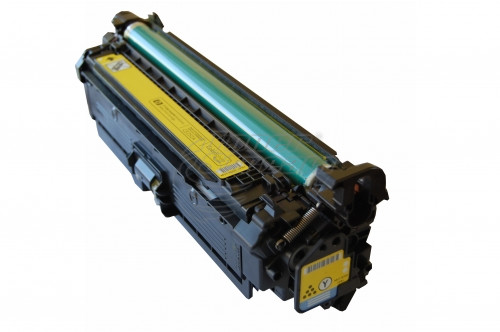 New original toner cartridge Hewlett-Packard CE252A - 504A- 7000 copies, yellow, for use in Color LaserJet CP3525