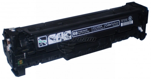 New original toner cartridge Hewlett-Packard CC530A - 304A- 3500 copies, black, for use in Color LaserJet CP2025