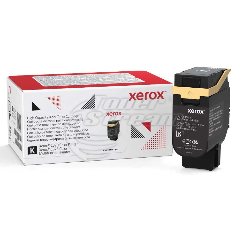 New original toner cartridge Xerox 006R04835- 8000 copies, black, for use in C320