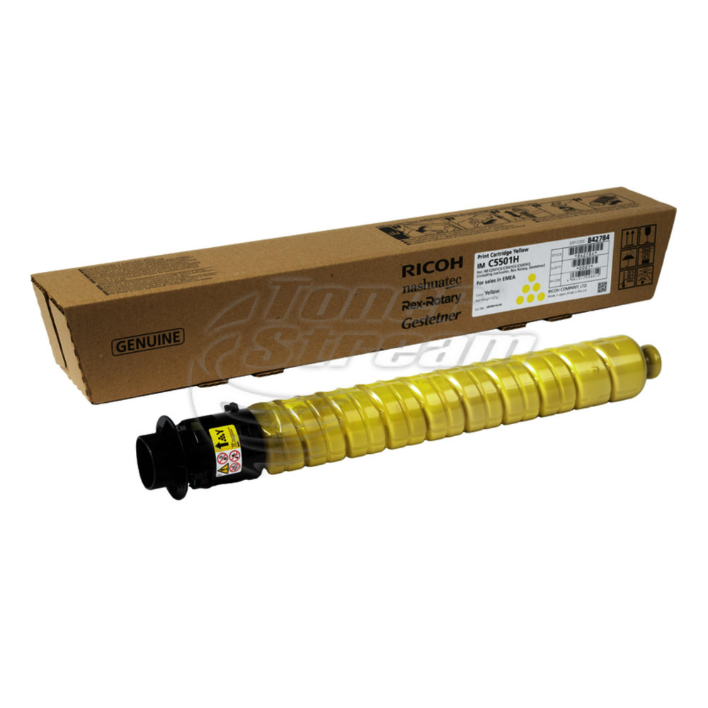 New original toner cartridge Ricoh 842784- 24000 copies, yellow, for use in IM C3501