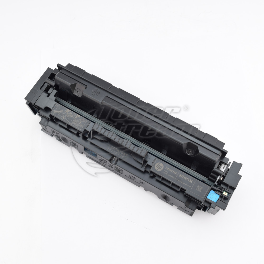 Toner cartridge Hewlett-Packard W2031X - 415X- 6000 copies, cyan, for use in Color LaserJet Pro M454 - Image 1
