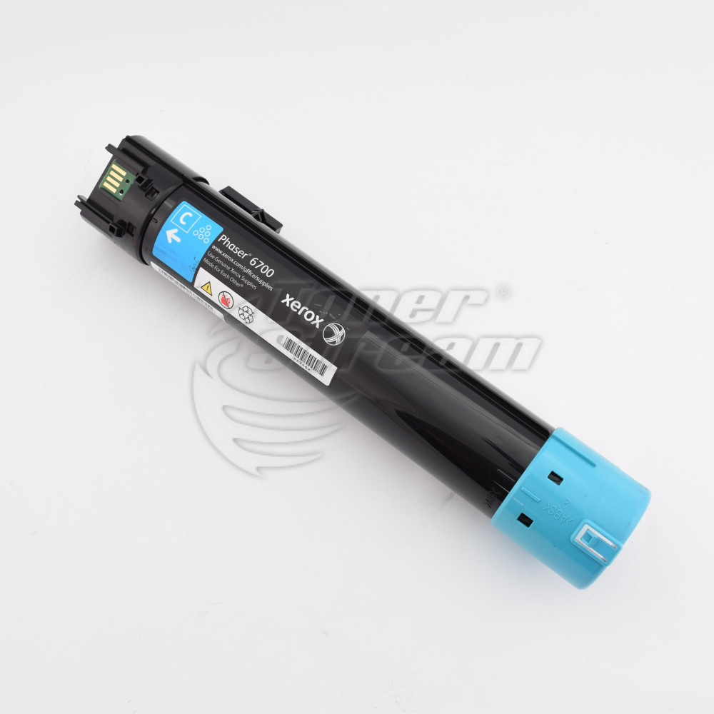 Streaming toner cartridge Xerox 106R01523- 12000 copies, cyan, for use in Phaser 6700 - Image 1