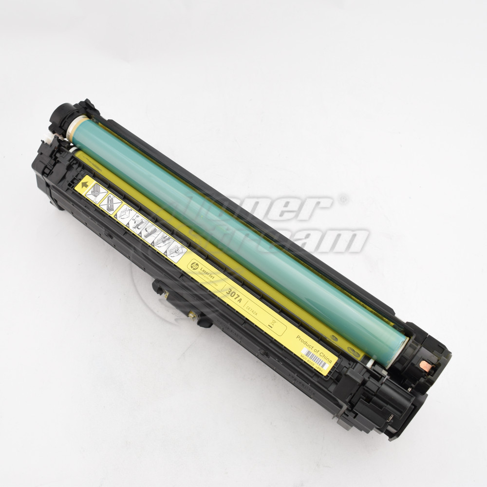 New original toner cartridge Hewlett-Packard CE742A - 307А- 7300 copies, yellow, for use in Color LaserJet Pro CP5225 - Image 1