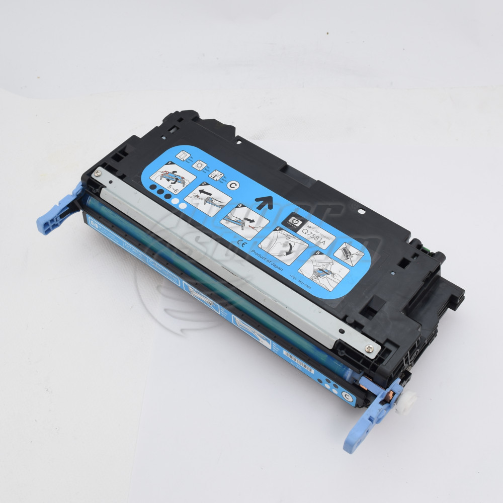 Streaming toner cartridge Hewlett-Packard Q7581A - 503A- 6000 copies, cyan, for use in Color LaserJet 3800 - Image 1