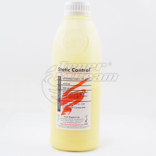 Цветен тонер в бутилкаHPM452T300Y-TS-SCC - 300 гр. жълт, доставчик Static Control предназначен за CF412A - 410A