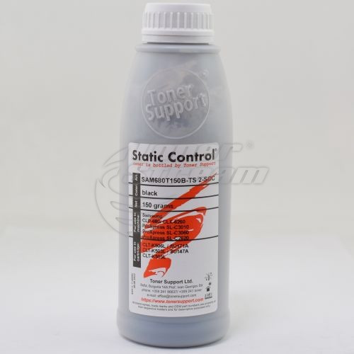 Цветен тонер в бутилкаSAM680T150B-TS2-SCC - 150 гр. 6000 копия черен, доставчик Static Control предназначен за CLT-K506S / SU180A