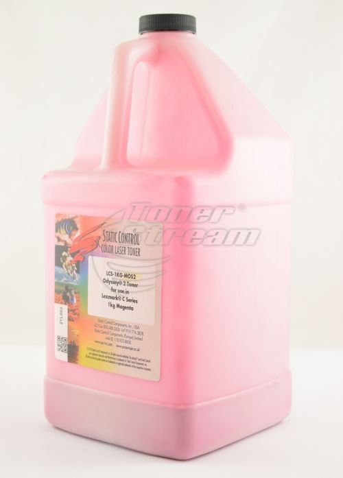 Colored toner in bottleLEXCS510T1KGM-2-SCC - 1000 gr. magenta, suppliеr Static Control for use in 70C2HM0