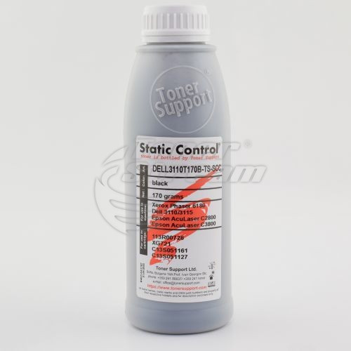 Цветен тонер в бутилкаDELL3110T170B-TS-SCC - 170 гр. 8000 копия черен, доставчик Static Control предназначен за 113R00726