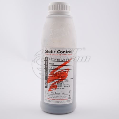 Монохромен тонер в бутилкаLEXUNIT120-5-SCC - 120 гр. 3500 копия, доставчик Static Control предназначен за E260A11E