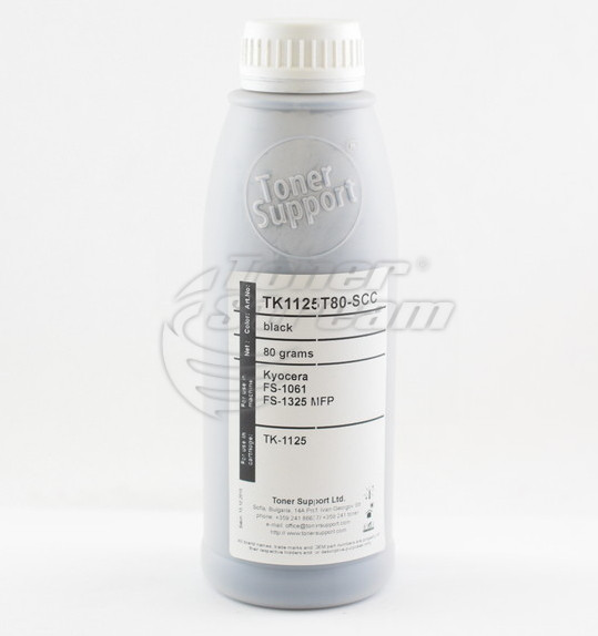 Монохромен тонер в бутилкаTK1125T80-SCC - 80 гр. 2100 копия, доставчик Static Control предназначен за TK-1110
