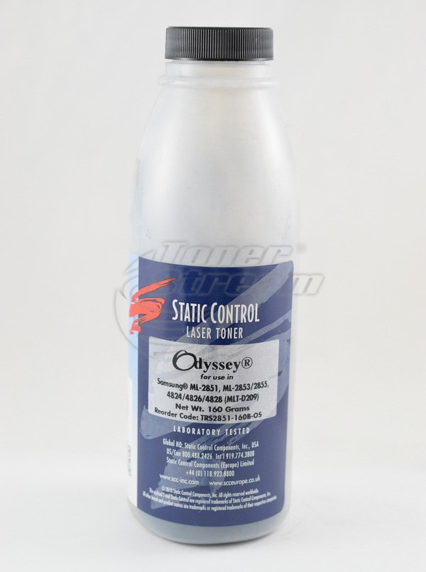 Monochrome toner in bottleSAM2850T160-SCC - 160 gr. 5000 copies, suppliеr Static Control for use in 106R01373