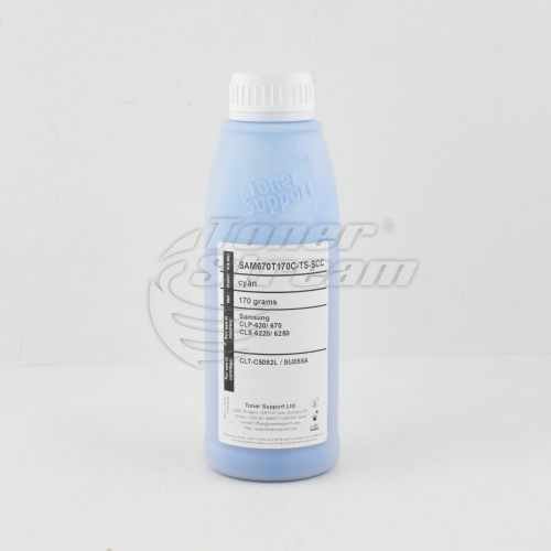 Цветен тонер в бутилкаSAM670T170C-TS-SCC - 170 гр. 4000 копия циан, доставчик Static Control предназначен за CLP-C600A