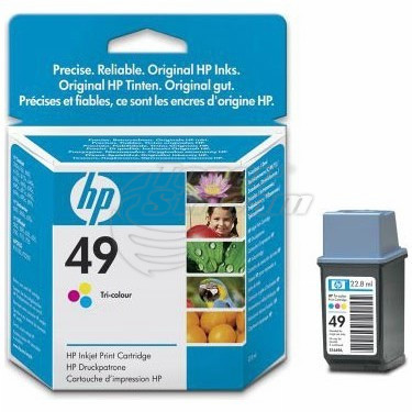 Мастилница - HP49INKCMY-OEM 313 копия, цветена, доставчик Hewlett-Packard предназначен за Deskjet 680c