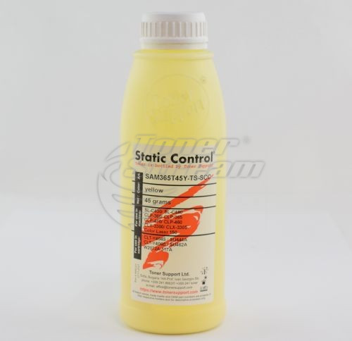 Цветен тонер в бутилкаSAM365T45Y-TS-SCC - 45 гр. 1000 копия жълт, доставчик Static Control предназначен за CLT-Y406S / SU462A