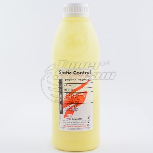 Цветен тонер в бутилкаHPMPTCOLT250Y-TS-SCC - 250 гр. жълт, доставчик Static Control предназначен за C9702A - 121A
