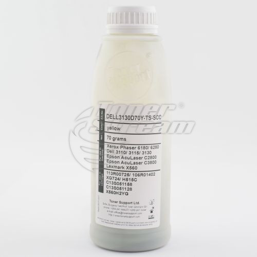 Девелопер DELL3130D70Y-TS-SCC 70 гр. жълт, доставчик Static Control, предназначен за H515C