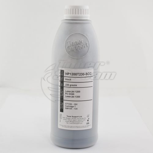 Monochrome toner in bottleHP1200T230-SCC - 230 gr. 3500 copies, suppliеr Static Control for use in C7115X - 15X