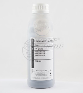 Monochrome toner in bottleLEXMS410T150-SCC - 150 gr. 5000 copies, suppliеr Static Control for use in 50F2H00