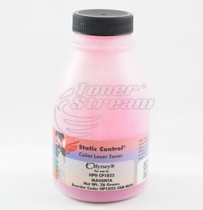 Colored toner in bottleHP1025T26M-SCC - 26 gr. 1000 copies magenta, suppliеr Static Control for use in Cartridge 729