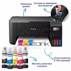 Ново цветно А4 мастиленоструйно многофункционално устройство Epson EcoTank L3230 - Изображение 2